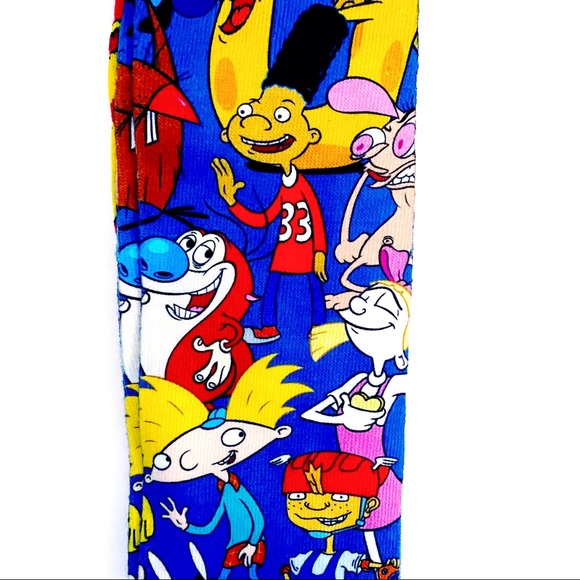 🆕 Nickelodeon 90s Cartoons Nicktoons Crew Socks - Picture 5 of 10